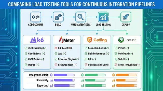 Comparing Load Testing Tools for CI/CD Pipelines: 2026 Guide to Choosing the Right Fit