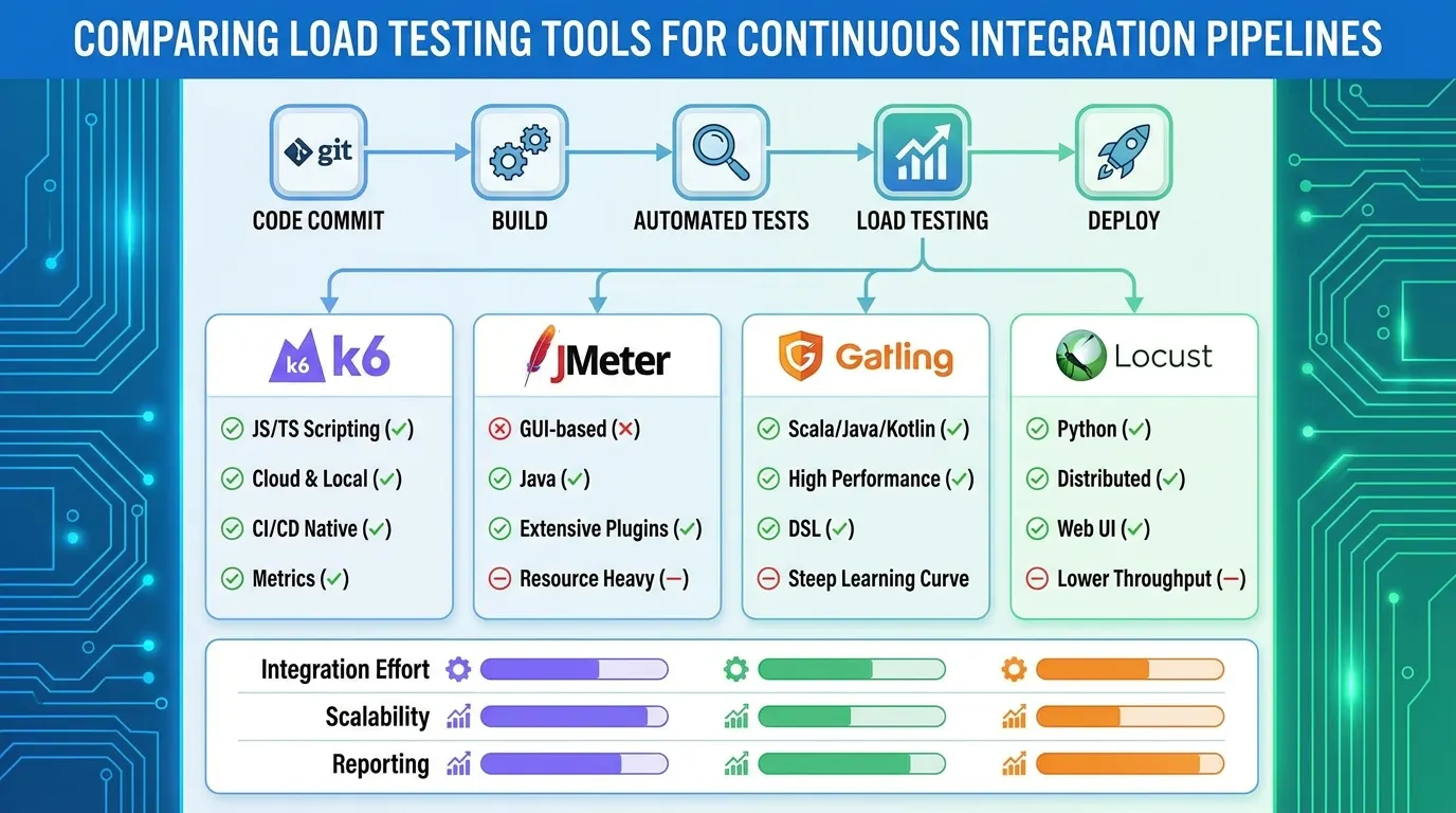 Comparing Load Testing Tools for CI/CD Pipelines: 2026 Guide to Choosing the Right Fit
