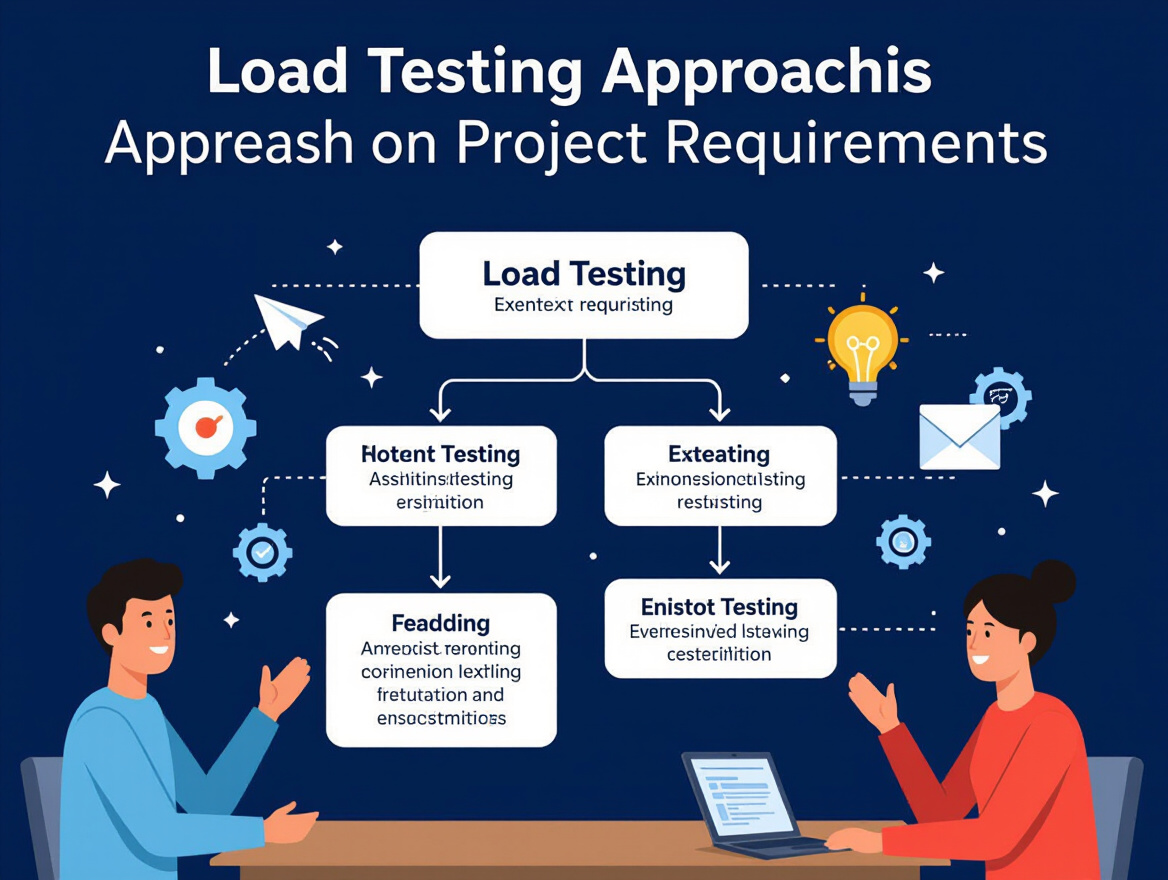 Flowchart showing the decision framework for choosing load testing approaches based on project requirements