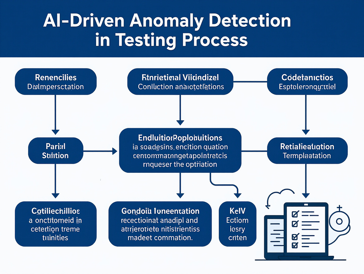 Flowchart of AI-driven anomaly detection in testing process