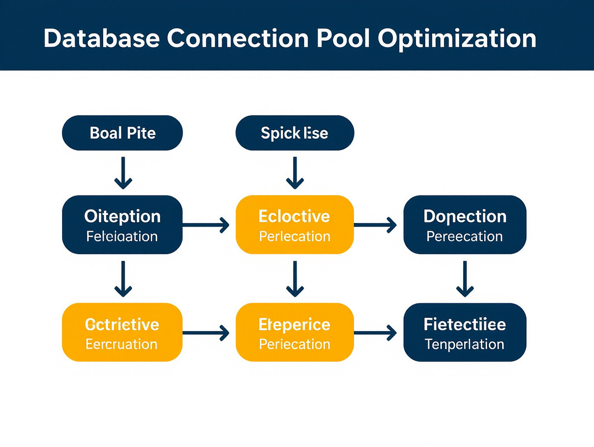 Diagram illustrating database connection pool optimization process