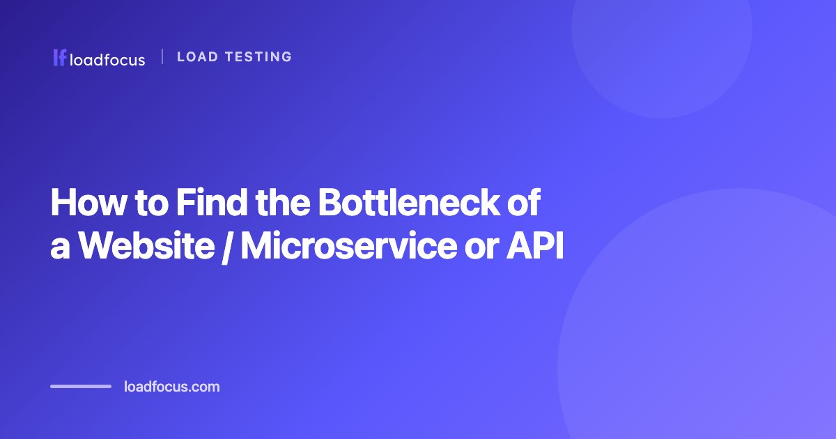 How to Find the Bottleneck of a Website / Microservice or API
