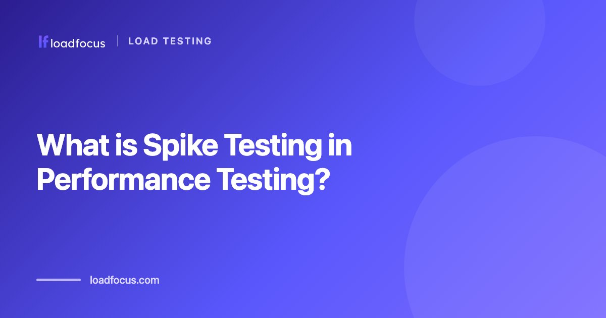 What is Spike Testing in Performance Testing?