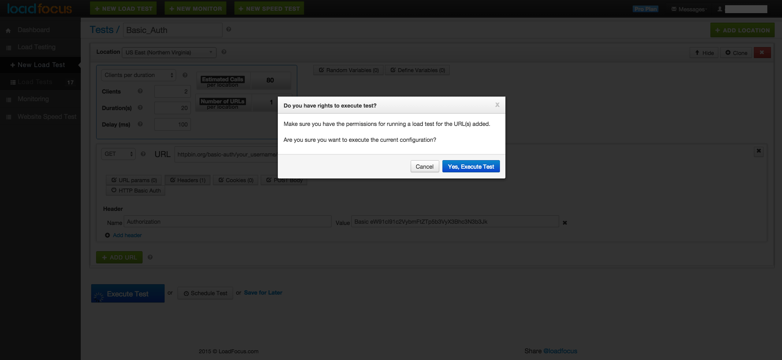 How to Create Load Tests for URLs that use HTTP Basic Authentication