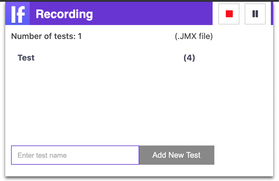 recording jmeter test