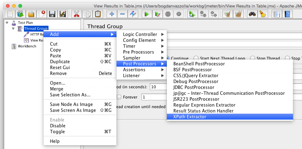 apache jmeter use variables