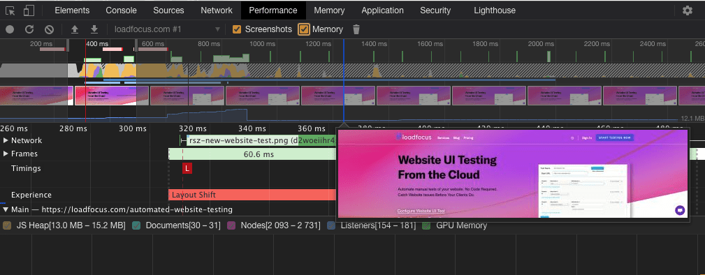 Layout Shift (CLS) for DOM container after image loaded