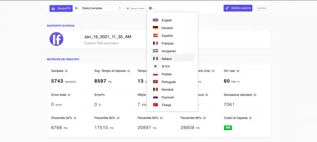 How to create Multilingual Reports for Performance Tests