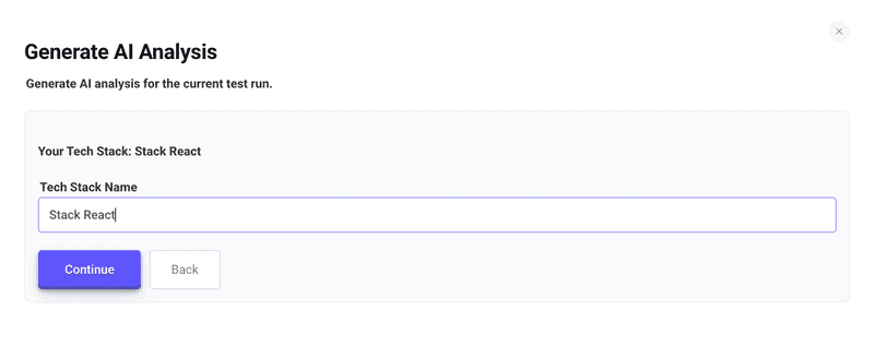 Enter Tech Stack Name