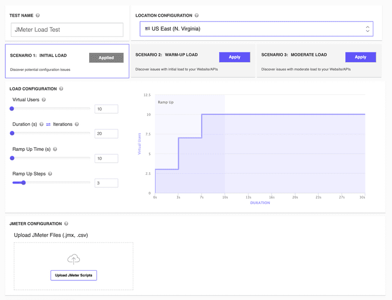 Apache JMeter Load Test Configuration