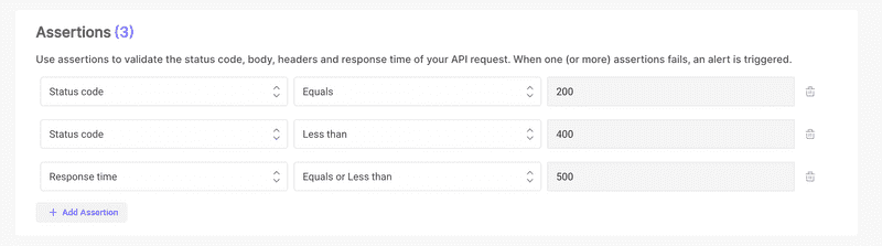 Check Assertions