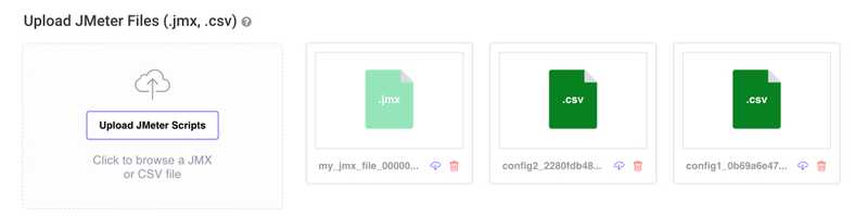 Uploading JMeter Files